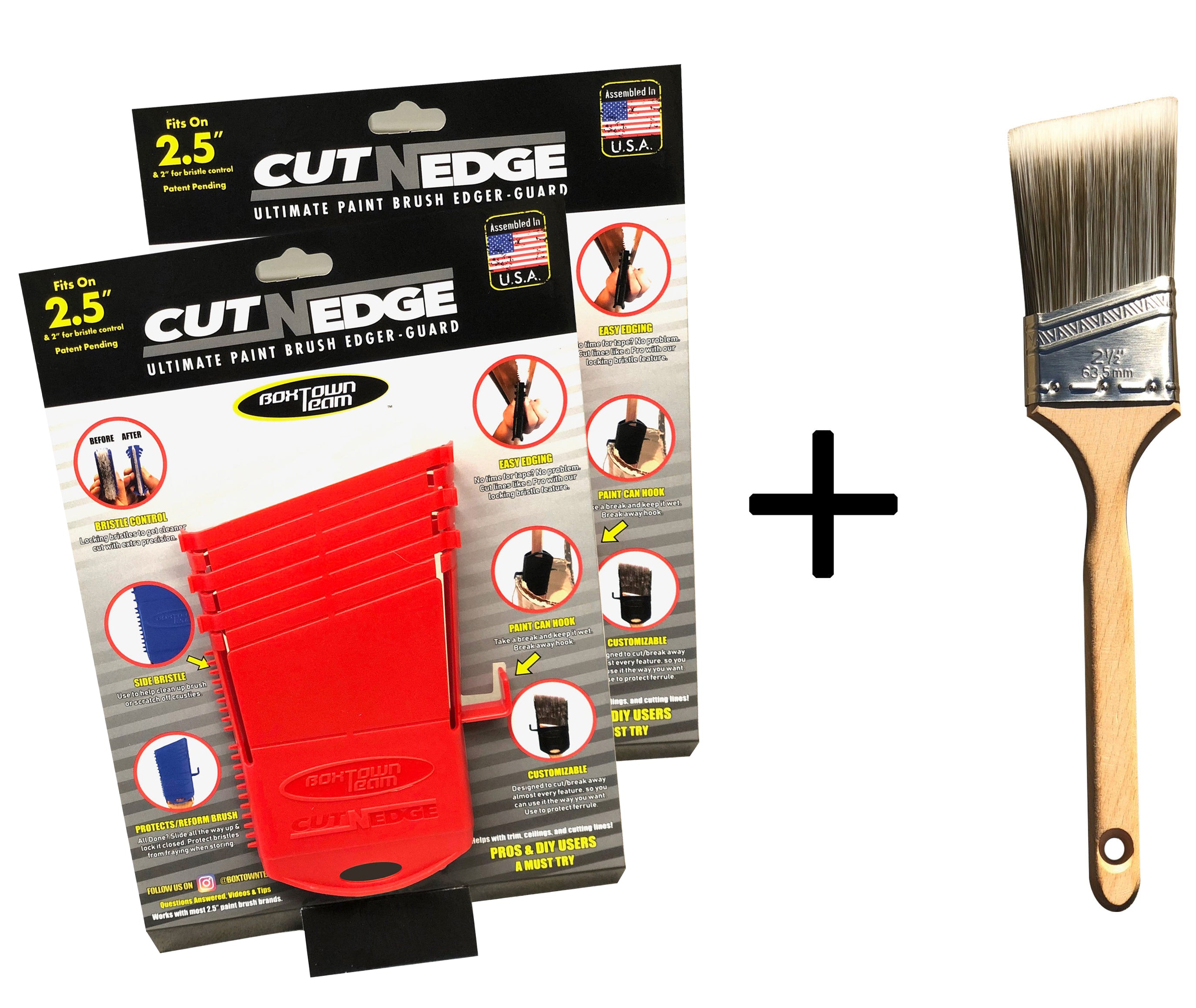 2 Cut-N-Edge + Paint Brush